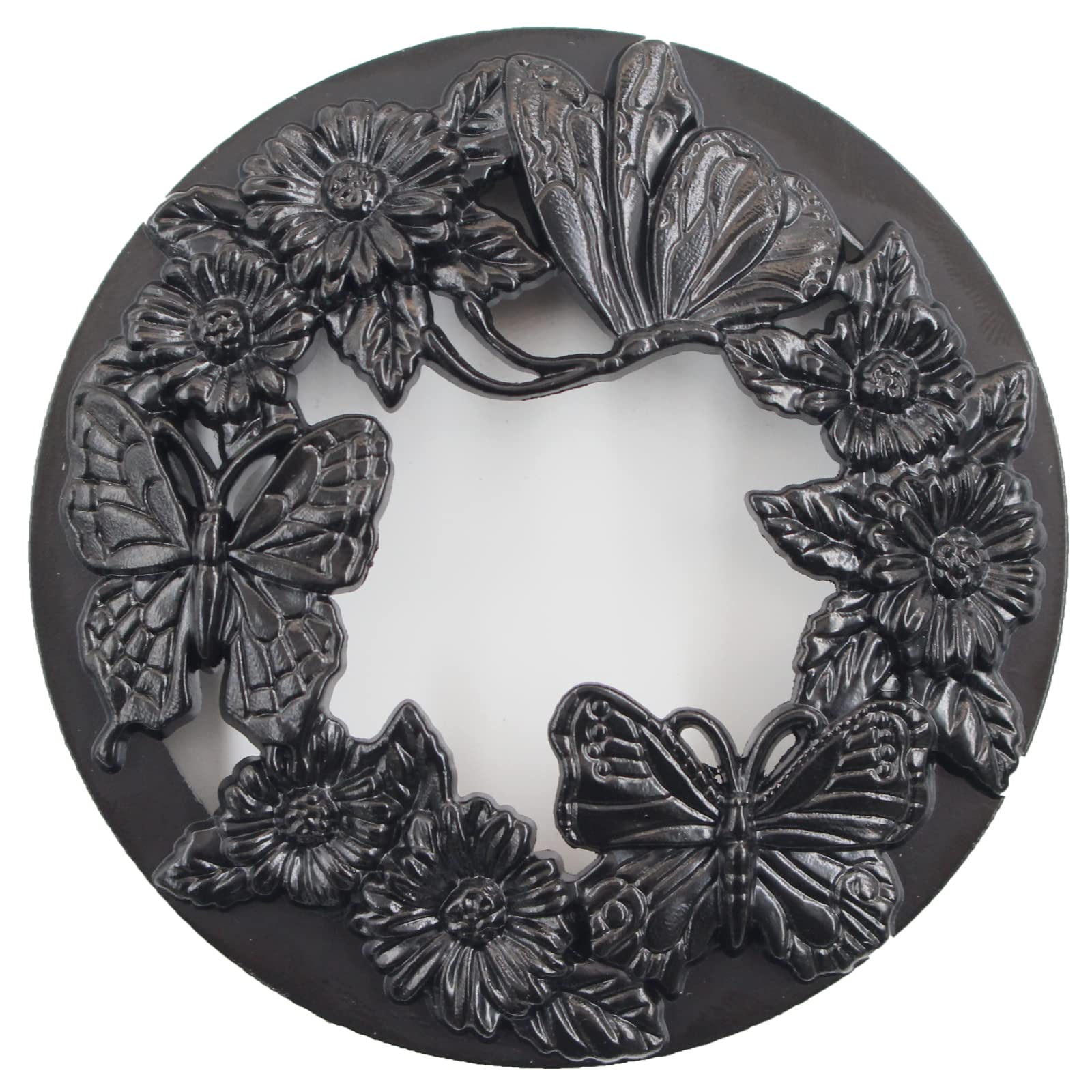 Hion Scented Candle Topper Illuma Lid Jars Cover Shade Sleeves, Help Burn More Evenly, Candle Accessories Decorations Increases Atmosphere Party Gifts for Women(Butterfly Black)