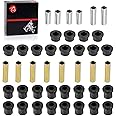 All Front Rear Leaf Spring & Upper A Arm Suspension Bushing & Sleeves Kits Compatible with Club Car DS Golf Cart 1992-Up
