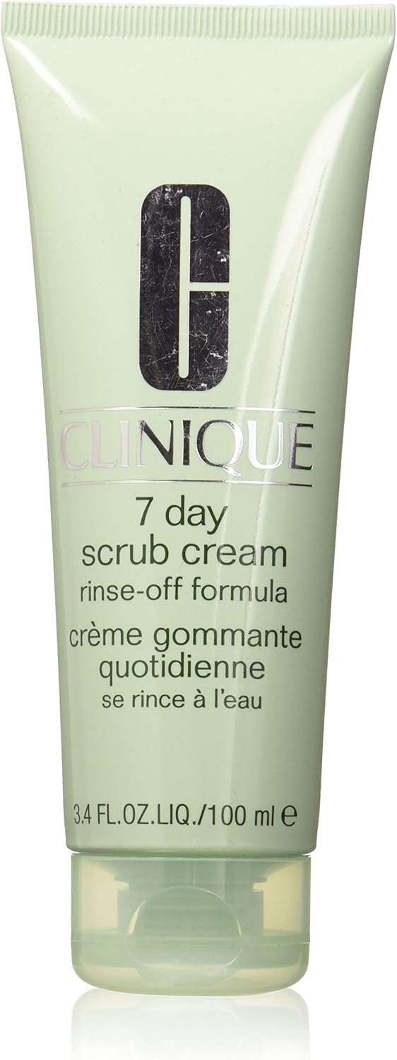 Clinique 7 Day Scrub Cream Rinse-Off Formula, 100 ml, Clear, 100 ml (Pack of 1)