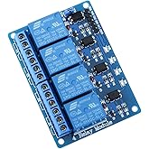 ELEGOO 4 Channel DC 5V Relay Module with Optocoupler for Arduino UNO R3 MEGA 1280 DSP ARM PIC AVR STM32 Raspberry Pi