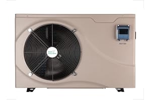 ECOPOOLTECH Up to 10000gallons Swimming Pool Heaters for Above Ground Pool and Inground Pools, Max Output 38864BTU/hr Electric Swimming Pool Heat Pumps, fits 8/15/20 ft Pools, 208V~230V/60Hz