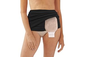 HIENAJ Ostomy bag covers | Ostomy belt | AltroCare Stoma Support Garment | Inner Pocket to Hold Ostomy Pouch | Hernia Support Garment Light (Black, L/XL), 47-1/2" - 55-1/2" Hip Circumference