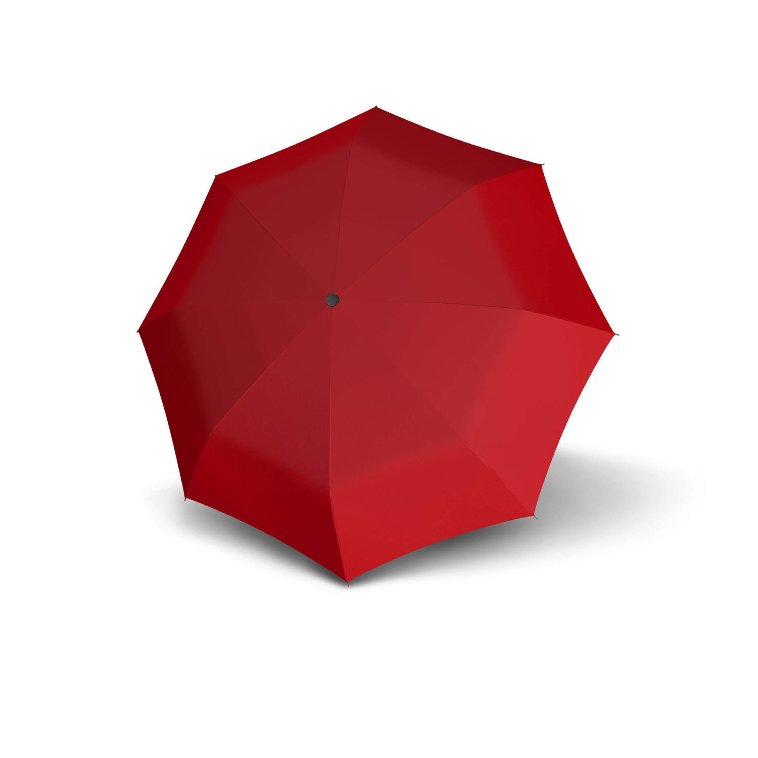 Doppler Carbonsteel Magic Uni Pocket Umbrella, extremely stable, automatic opening and closing, Red, One Size