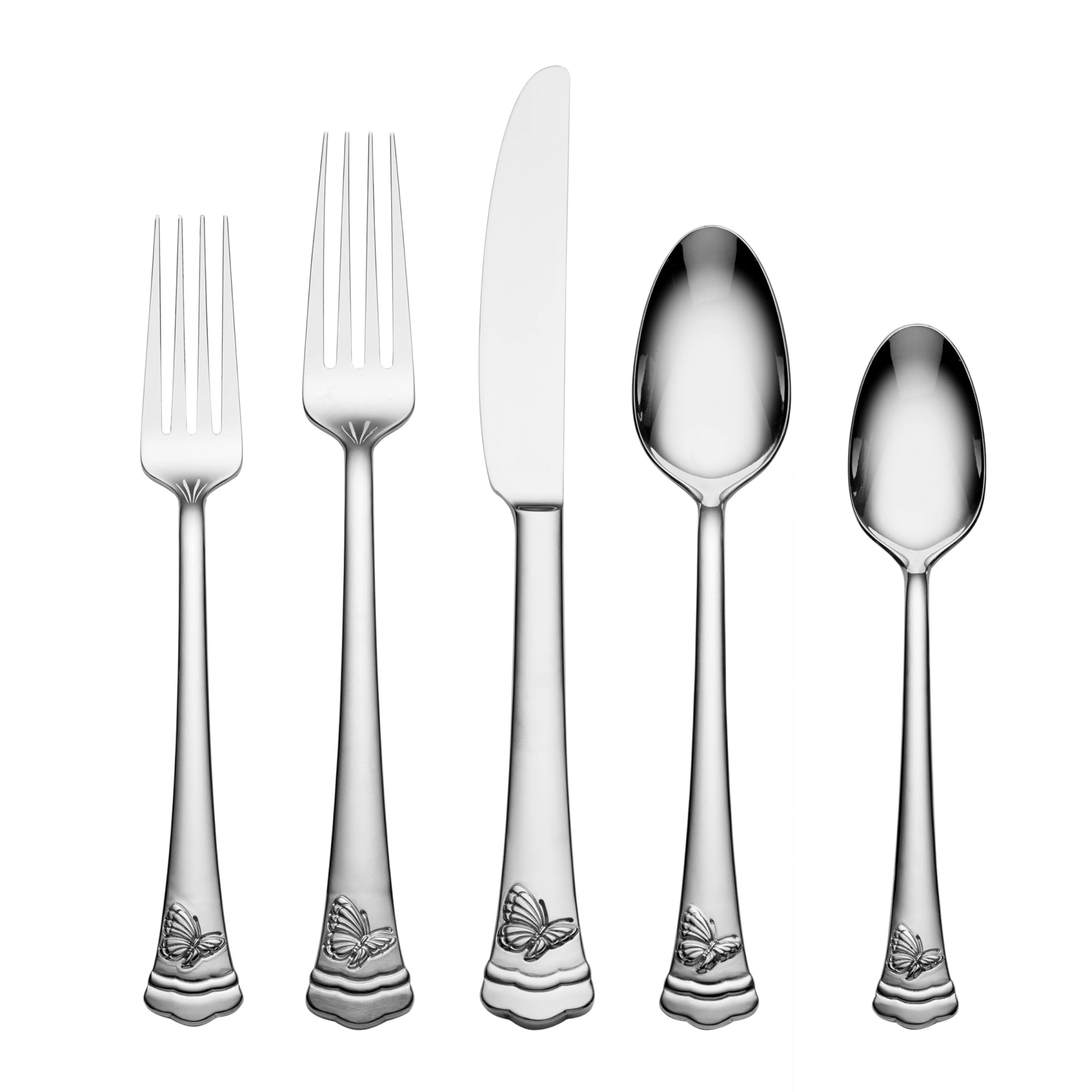 Lenox 896755 Butterfly Meadow II Mirror 65-Piece Flatware Set Image Lenox 896755 Butterfly Meadow II Mirror 65-Piece Flatware Set Image