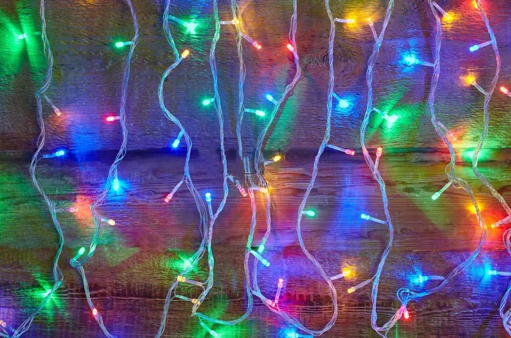 ANKOUJA Led Lichterkette 100er Innen für Weihnachtsbaum Verbindlich & Memroyfunktion für Weihnachten Zimmer Bett Hochzeit Party Schlafzimmer Tannenbaum 31V-8 Funktion Partylicherkette