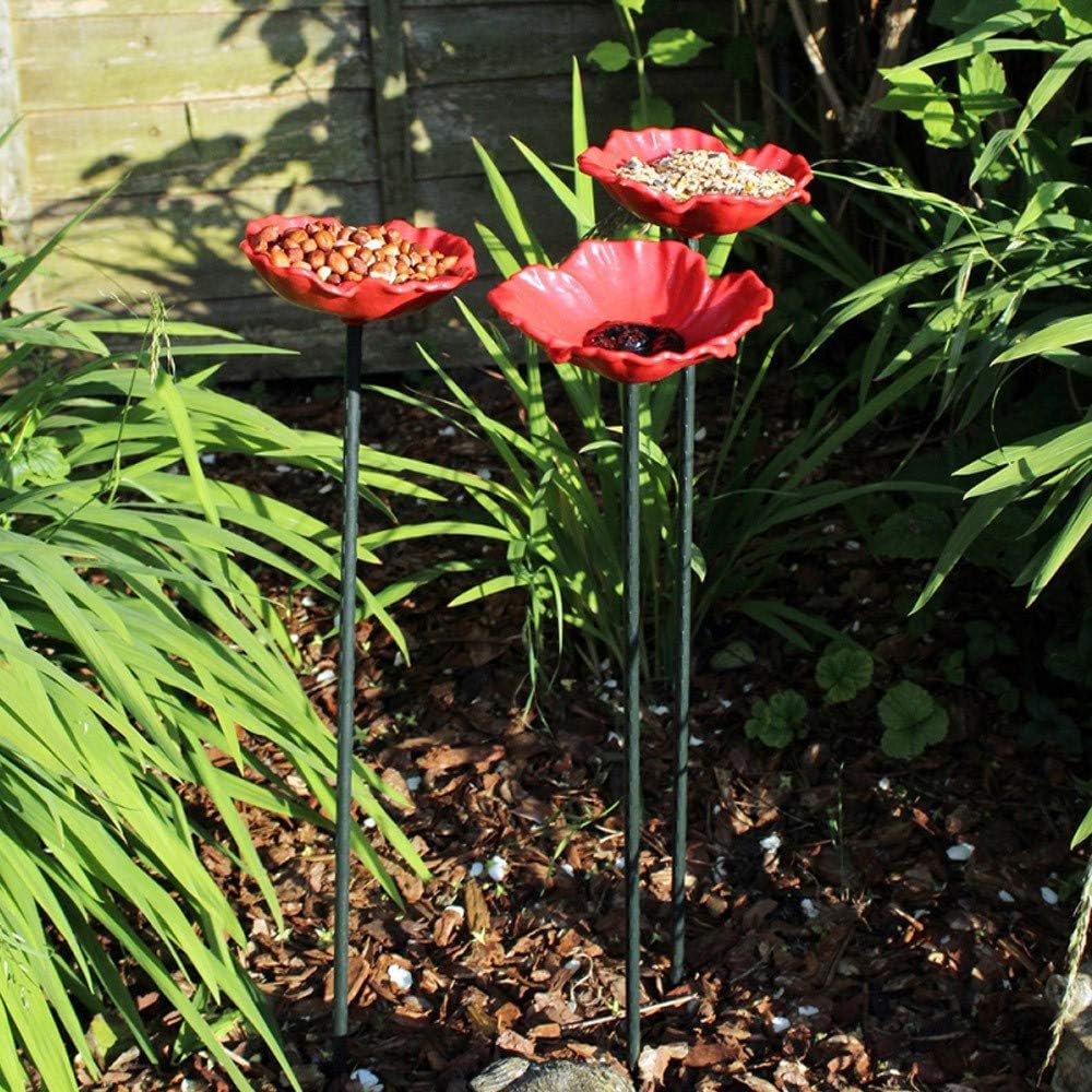 Natures Market Bfpoppy8 8pc Poppy Bird Feeders Transparent One
