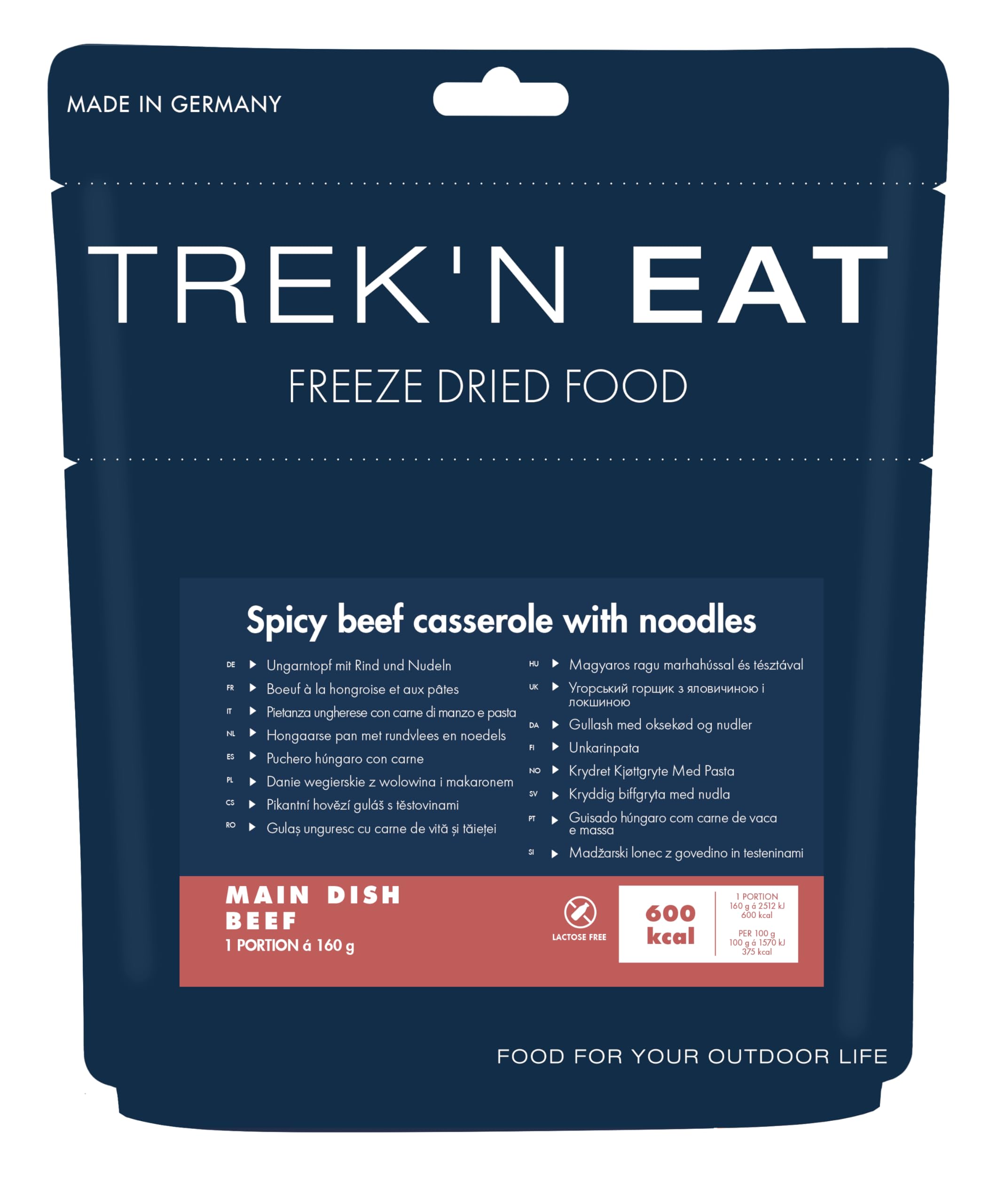 Trek n Eat Spicy Beef Casserole With Noodles -