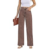 luvamia Wide Leg Jeans for Women Trendy High Waist Straight Leg Baggy Jeans Stretchy Denim Pants Trouser Jeans