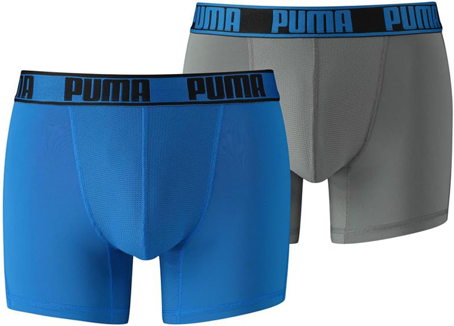 Puma Men's Active Boxer (Pack of 2) Blue/Grey, XXLarge Amazon.co.uk