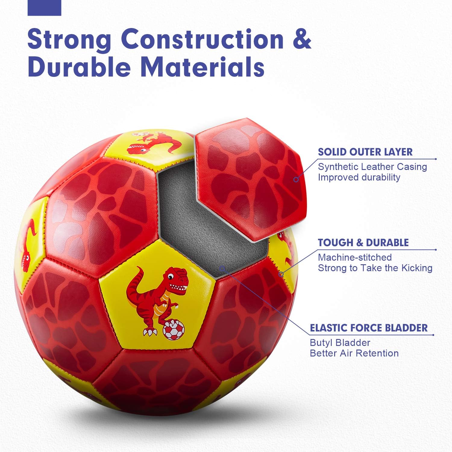 Size Football Gifts for Boys Kids with Hand Pump Mesh Bag