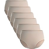 BAMBOO COOL Women's Underwear Soft Panties for Women Full Coverage Ladies Underpants Full Coverage Briefs,6 Pack