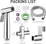 WEIDMAX Hand Held Bidet Sprayer Kit Stainless Steel SUS304 49in Hose view 8