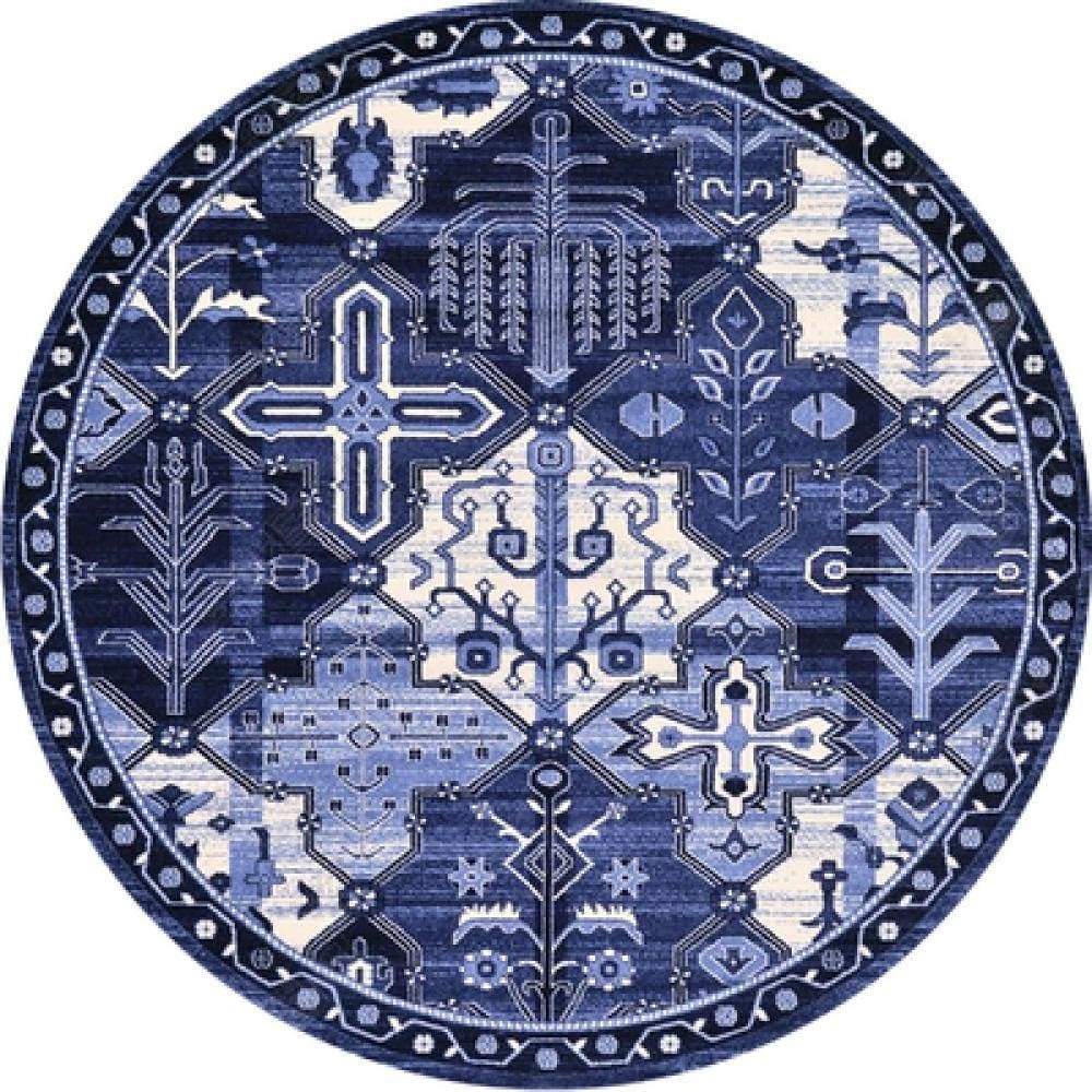 XOCKYE Creative Round rug Living Room Carpet Fashion Home Circular Carpet Bedside Blanket Carpet Bedroom rug@120CM diameter