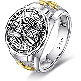 YFN Patron Saint Ring Sterling Silver Religious Protector Ring Jewelry Gifts for Women Men