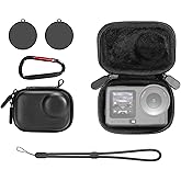 AMAZEAR Carry Case for DJI OSMO Action 6 Accessories, Action6 Portable and Compact Travel Bag Hard Leather Case with Soft Inn