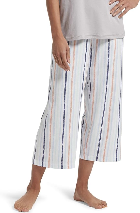 HUE Women's Printed Knit Capri Pajama Sleep Pant at Amazon Women’s