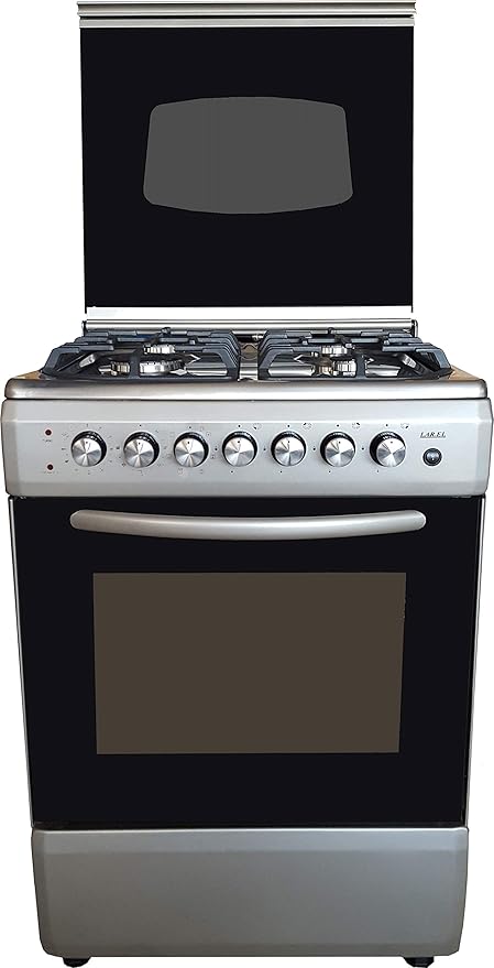 Cocina LAREL plateado/inoxidable 60 x 60 4 fuegos con horno ...