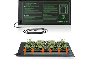 PAIGTEK Seedling Heat Mats, for Seed Starting Propagation and Increase Germination Success 10 inch x 20.75 inch Pack of 1 MET Safety Standard Certified (20.75 * 10 Inch 1 Pack))