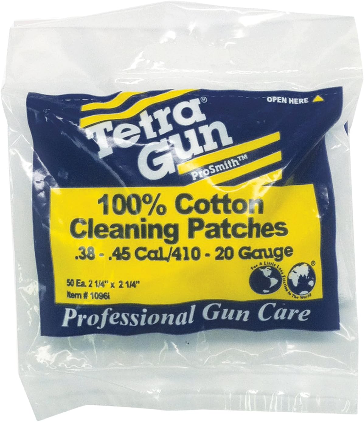 TetraGun ProSmith 410/20 Gauge Cleaning Patches, 0.28 Cal