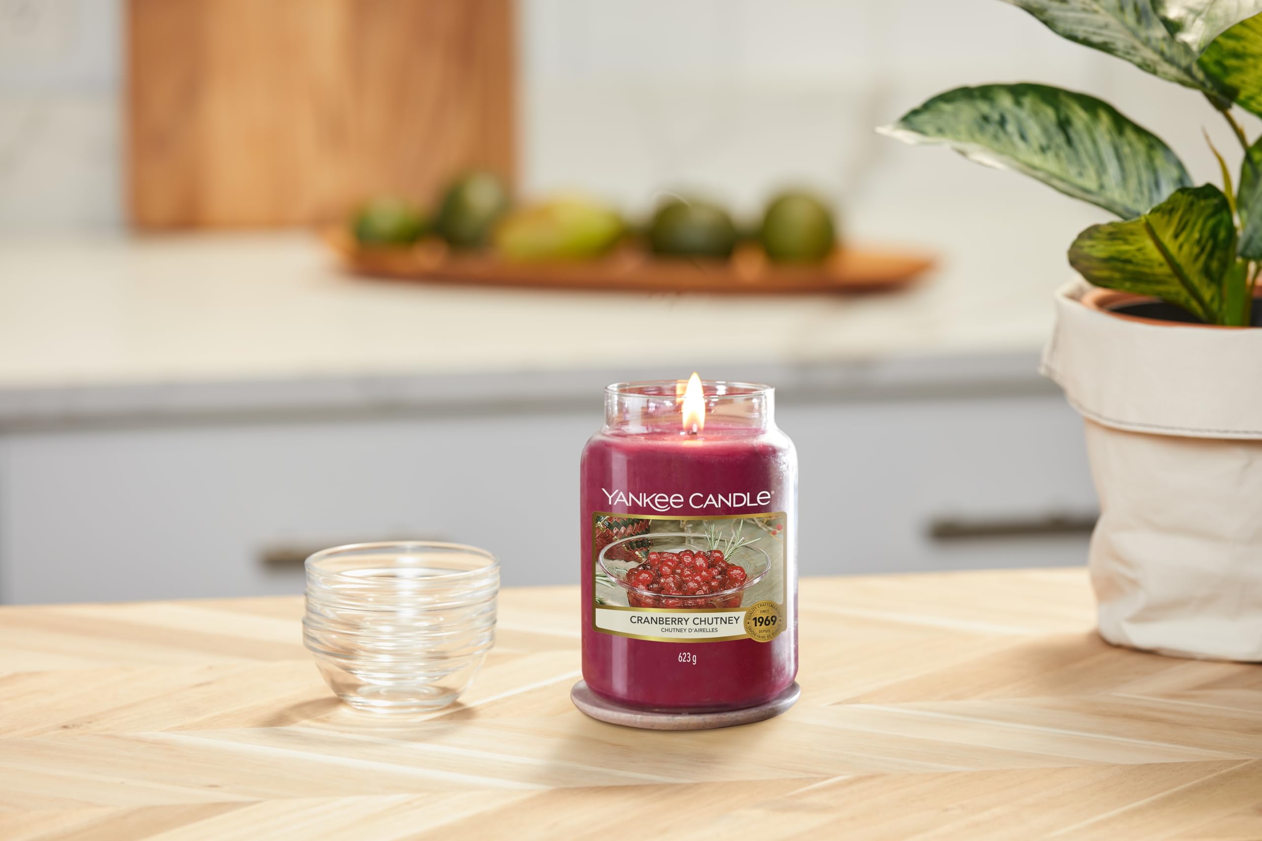 Yankee Candle Duftkerze im Glas (groß) | Cranberry Chutney | Kerze mit langer Brenndauer bis zu 150 Stunden | Perfekte Weihnachtsgeschenke für Frauen 2