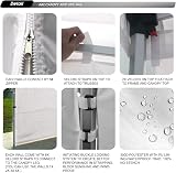 ABCCANOPY Slant Leg Side Wall 10x10ft White - 4 Walls Only view 6
