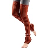 MK MEIKAN Thigh High Leg Warmers for Women Slouch Socks for Woman Winter Soft Thick Footless Socks 1 Pair