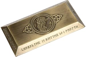 The Broken Token Prop Coins - 1 Gold Large Antique Dwarven Bar, Fantasy Novelty and Replica Trade Bars