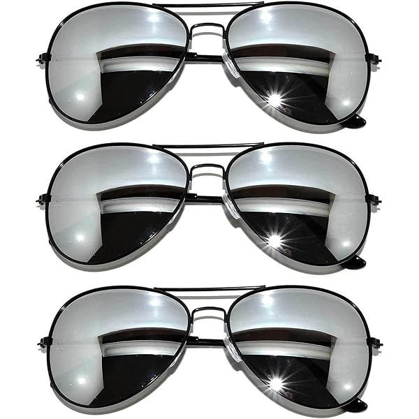 Sunkauk Aviator Metal Frame Sunglasses with Mirrored Lenses Blue Horizon - Blue Mirror Sunglasses | SUNHAUK – Sunhauk  main image 3
