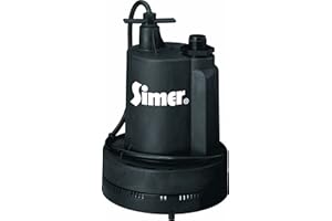 FLOTEC Simer 2305-04 Geyser II 1/4 HP Submersible Utility Pump , Black