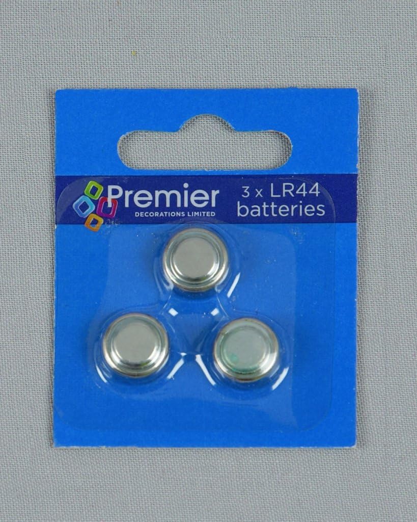 3 X Lr44 Button Cell Batteries Premier Christmas Lights 3lr44 Amazon Co Uk Kitchen Home