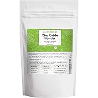 Sky Organics Zinc Oxide Powder for Body, 100% Pure Non-Nano & Uncoated for DIY, 16 Oz.
