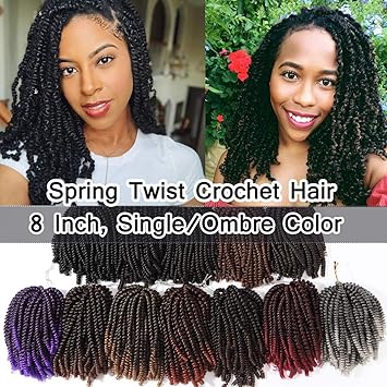 Amazon Com 3 Packs Spring Curls Crochet Hair Fluffy Twist