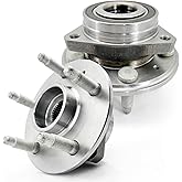 Pair 513282 Front/Rear Wheel Bearing Hub Assembly Compatible with Cadillac CTS 2008-2014 2018 2019, for Cadillac XTS 2018-2019, for Chevy Camaro 2010-2015 Impala 2018-2019, 5 Lug w/Encoder ABS