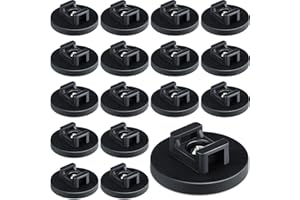 Yookeer Magnetic Zip Tie Mount Base Black Magnetic Cable Clips Wire Holder Multipurpose Cable Ties Management Base Electrical Supplies for Wire