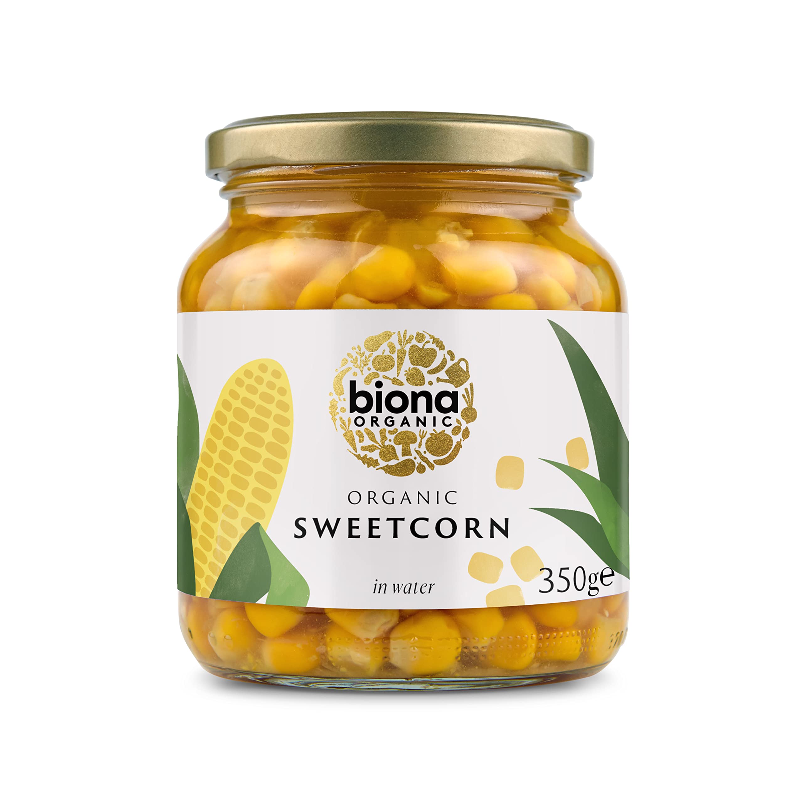Biona Organic Jarred Sweetcorn 350 g (Pack of 6)