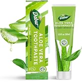 Dabur Herbal Toothpaste - Oral Care with All Natural, Fluoride-Free Formula and Healthy Toothpaste Bliss- Infused Brilliance for a Naturally Fresh Breath - Ignite Your Smile Naturally - Aloe Vera