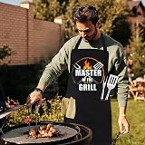 umboom Men's Funny BBQ Apron Black Chef Grilling Gift Dad Husband Boyfriend view 8