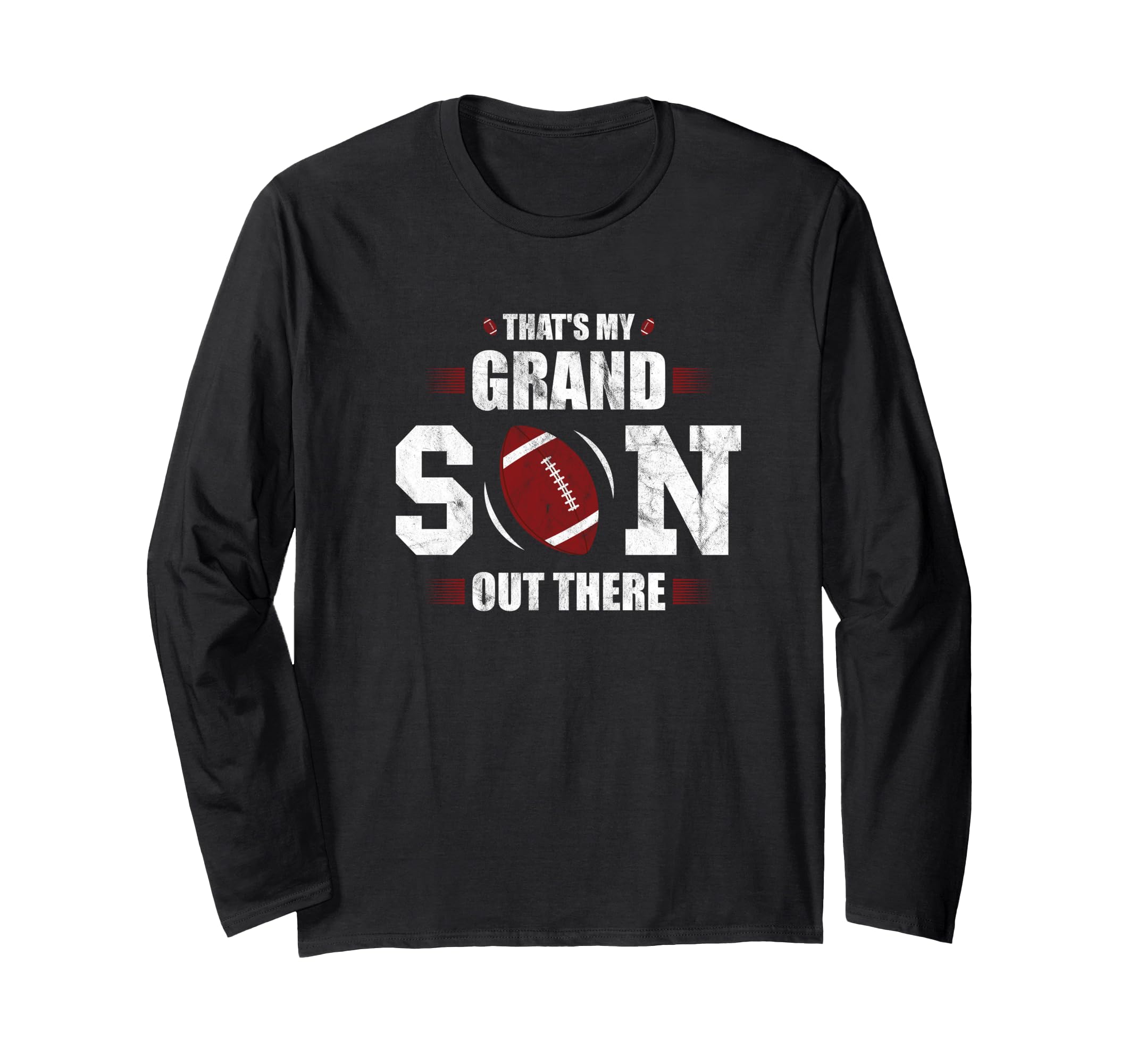 That's My Grandson Out There Football Grandparents Grandpa Long Sleeve T-Shirt