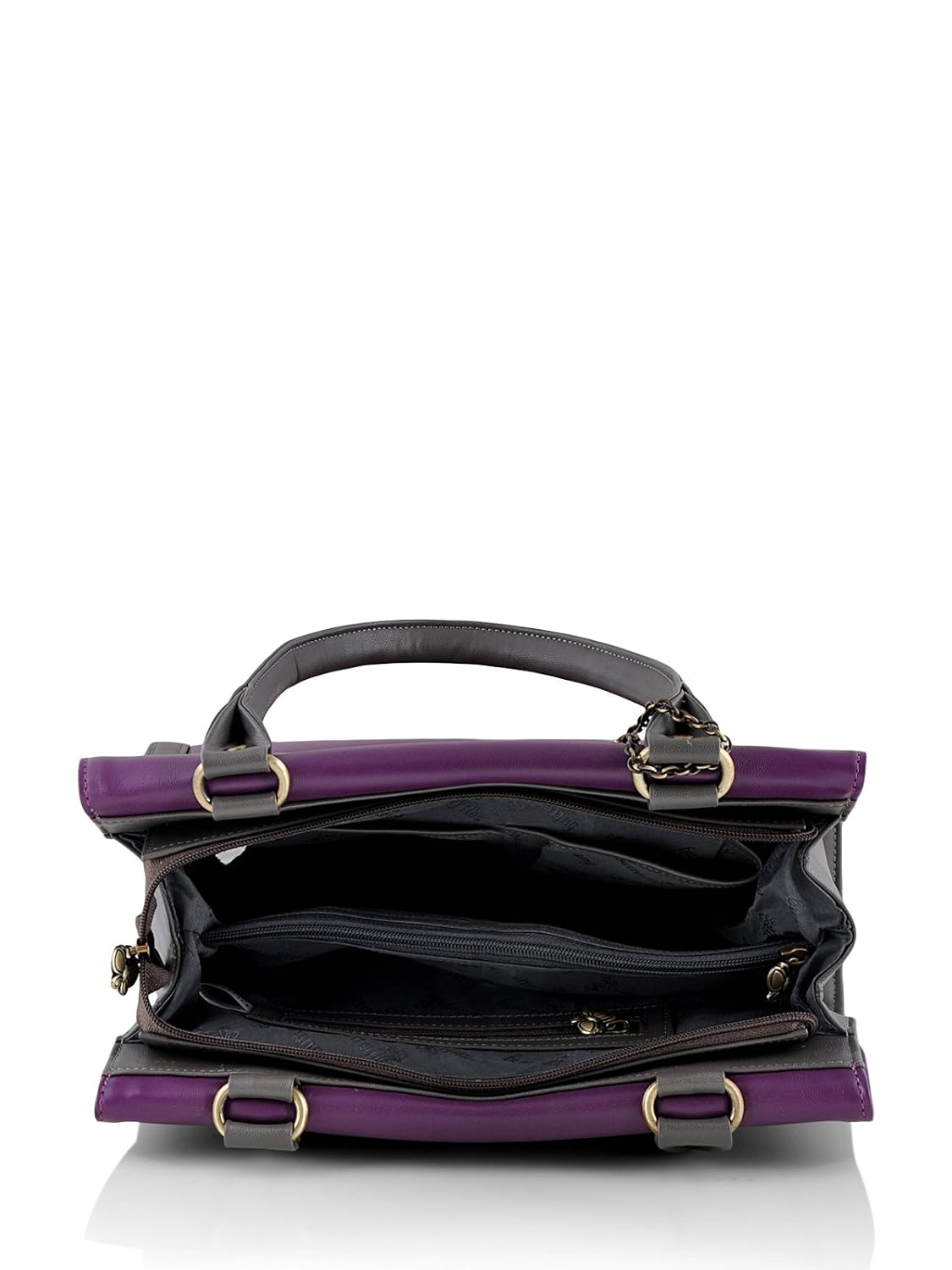 butterflies women's handbag (purple) (bns wb0104)