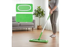 Reusable Mop Pads Microfiber Mop-for Flat Floor Mops, Washable Wet Dry Refills, Multi Surface,Pack of 2 or 4