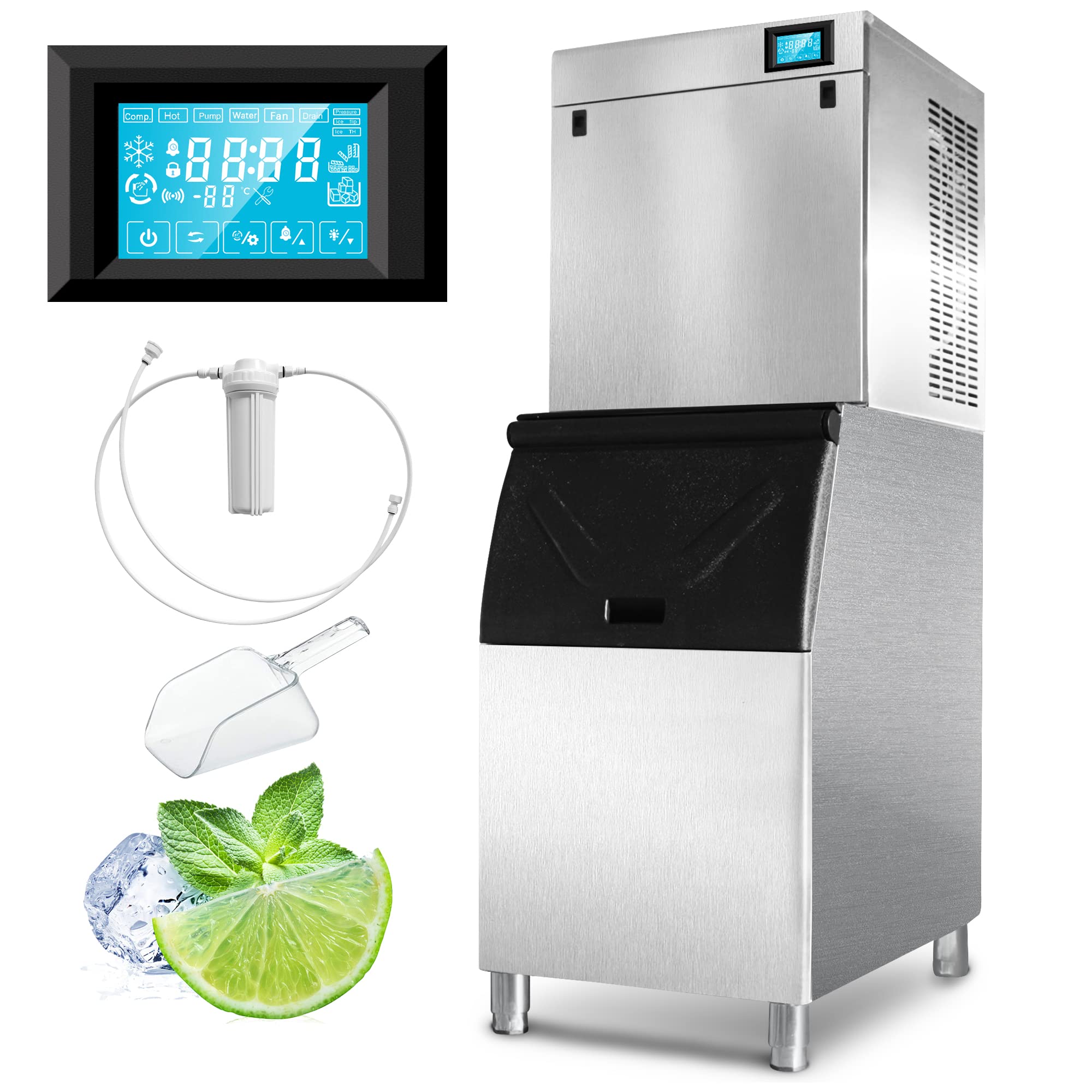 22" Commercial Ice Maker Machine 450LBS/24H with