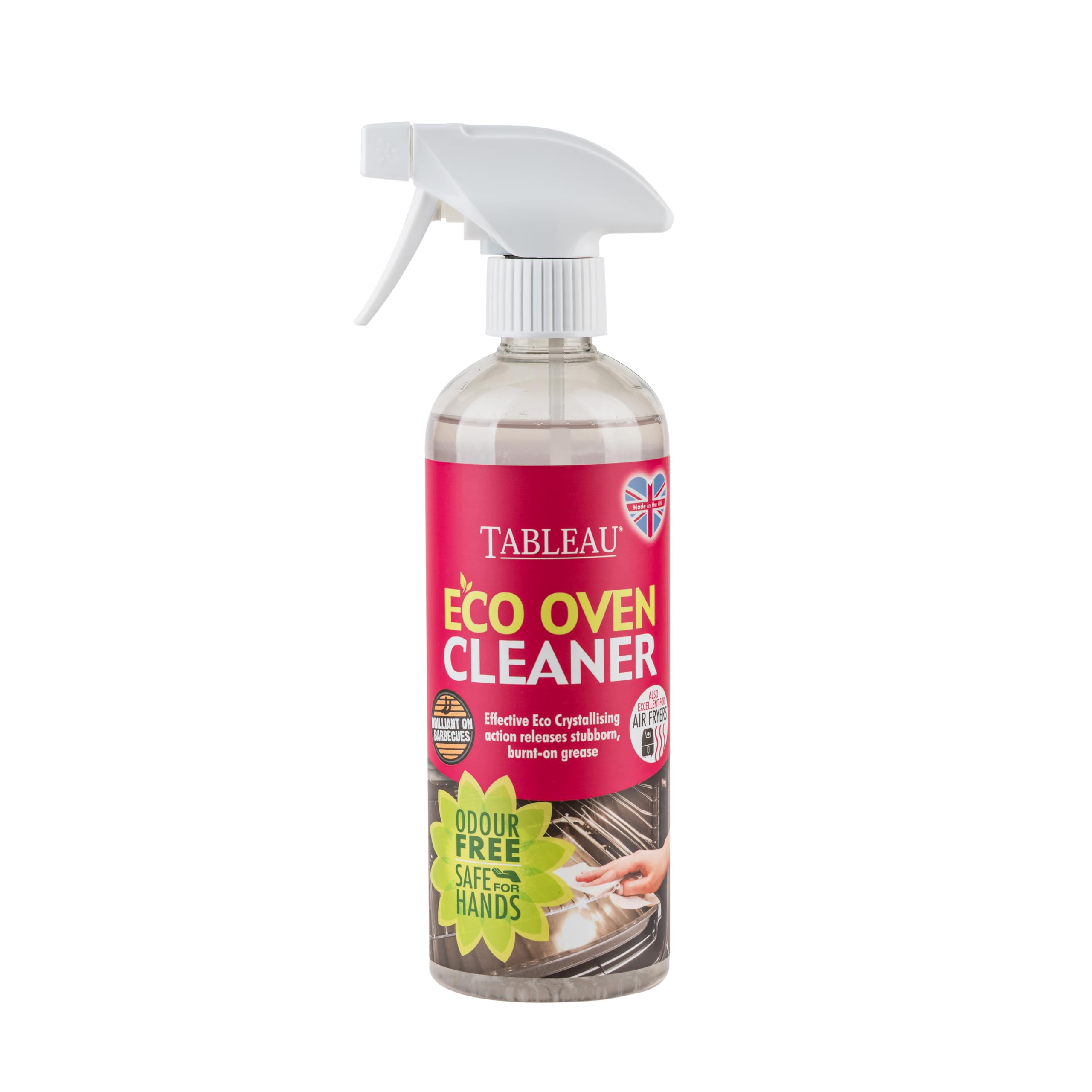 Tableau Eco Oven Cleaner, Non-Toxic, Odour Free, Hand Safe, Biodegradable and Non Abrasive Spray. 500ml