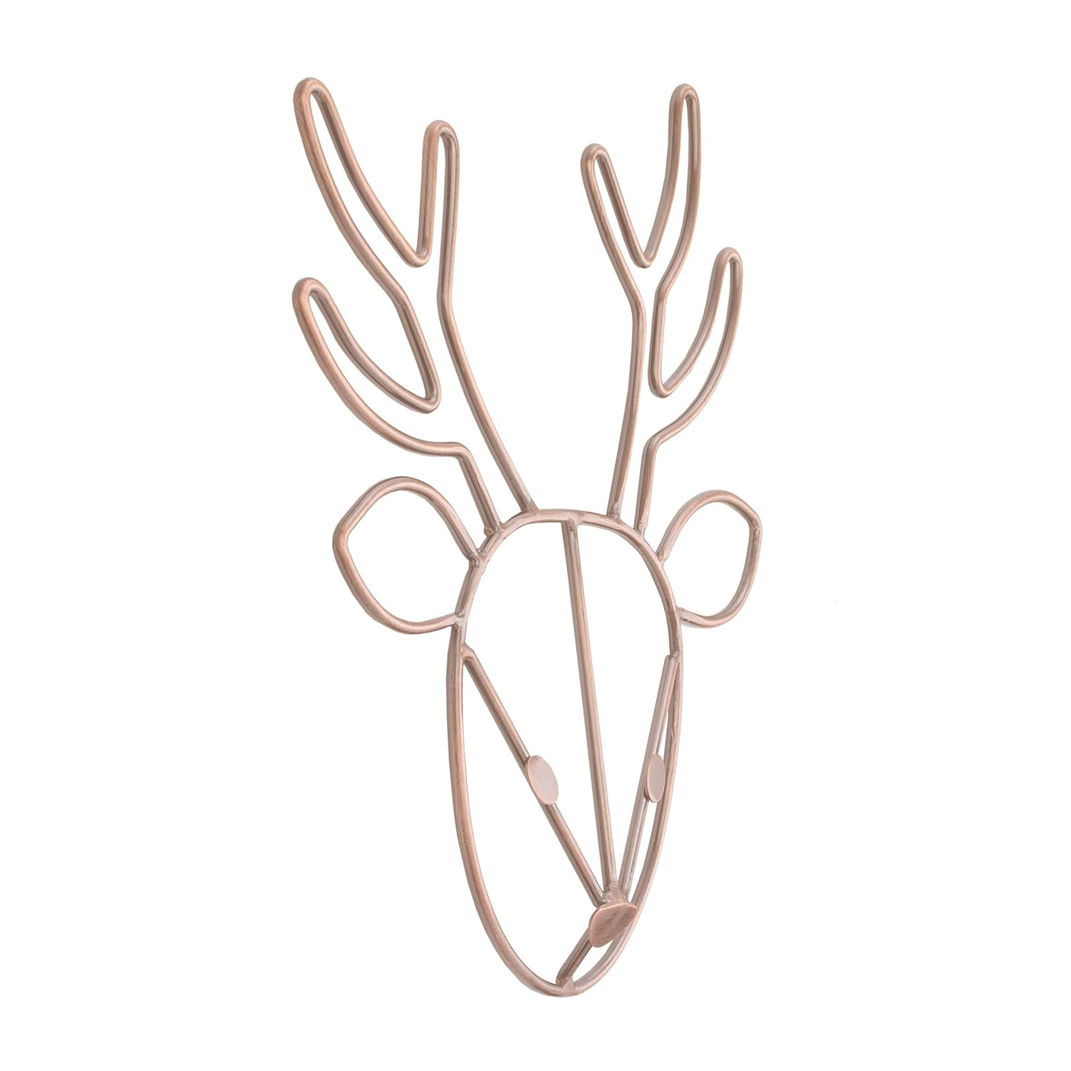 NoJo Deer Shaped Wire Nursery Wall Decor, Finish, Copper : Baby