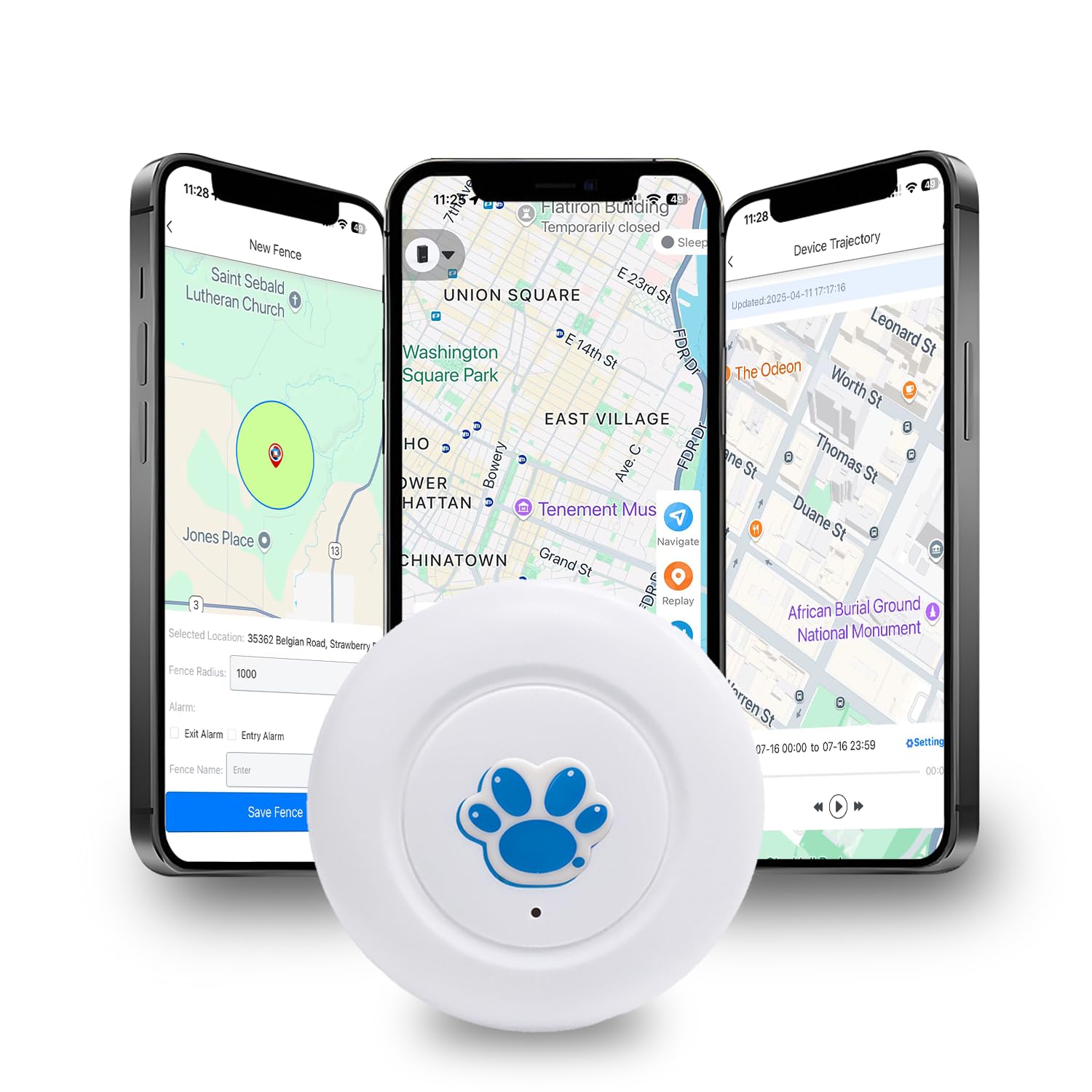 Photo 1 of 700-Day Battery GPS Tracker - No Monthly Fee, No SIM Card, Real-Time Tracking for Car, Pet, Kid. Mini Magnetic Waterproof Locator with Built-in Alarm & 2 Year Use.