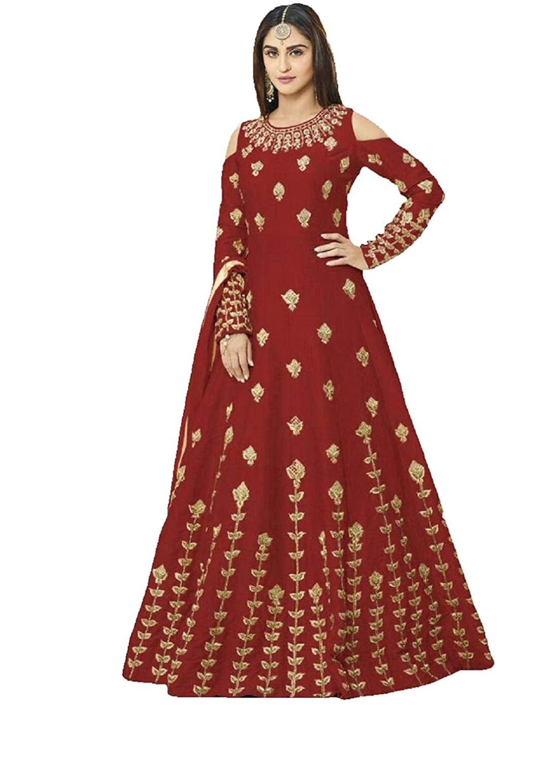 krishna fashion present;s marun bullet gown