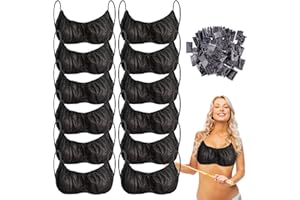 SINGOMON 50PCS Beauty Bras - Disposable Non-woven Bras with Shoulder Loops for Women & Girls, Thong Underwear, Breathable Che