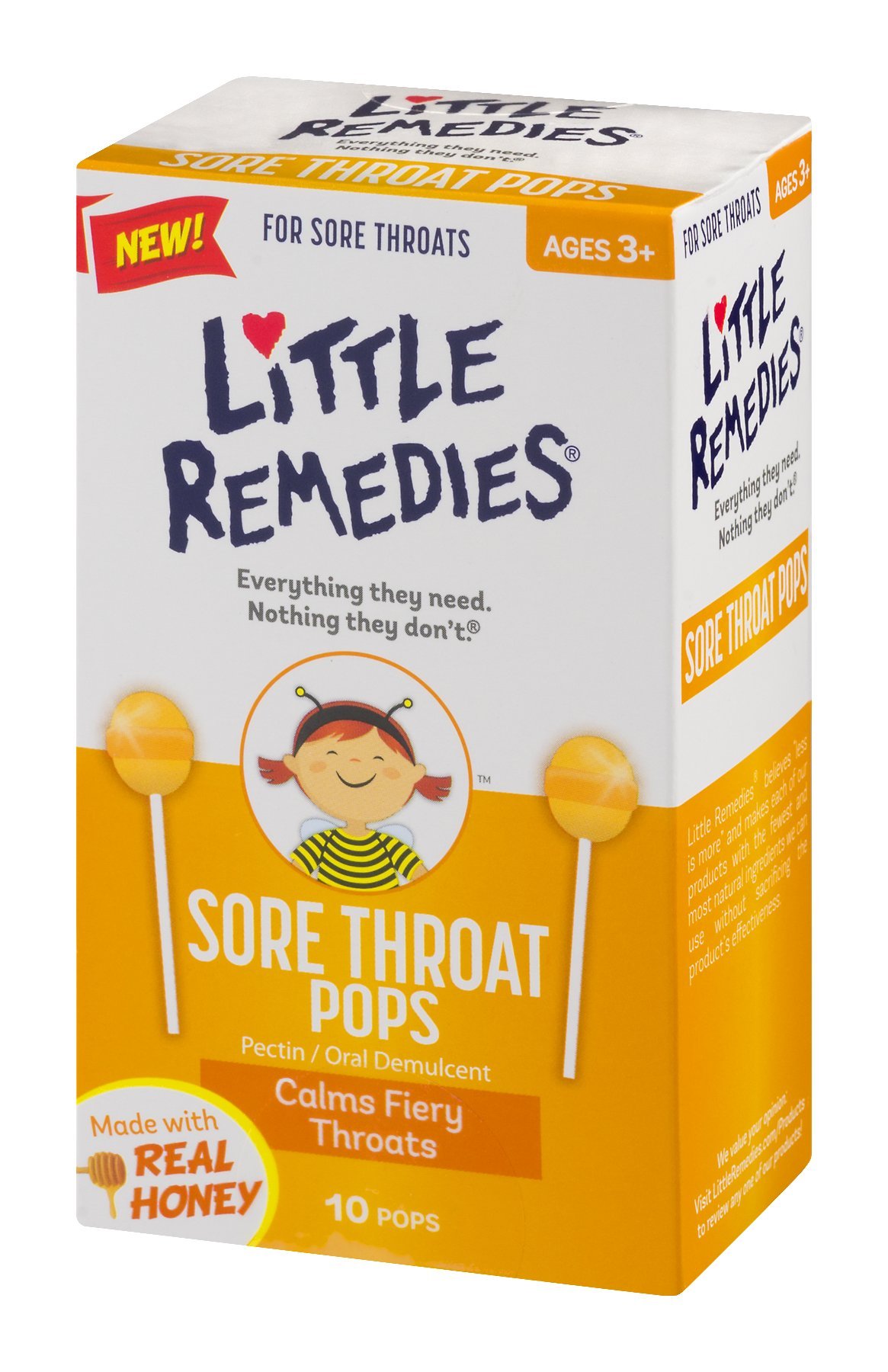 Galleon Little Remedies Sore Throat Pops Made With Real Honey