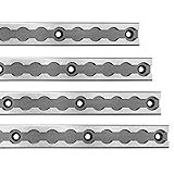 SALUINOKI 24" L-Track Rail Silver 4 Pack, 2ft