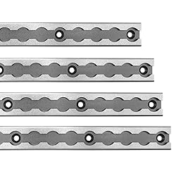SALUINOKI 24" L-Track Rail Silver 4 Pack, 2ft