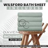 GC Gaveno Cavailia Large Towels Bath Sheet 4 Pack 450 GSM 75x135 cm view 3